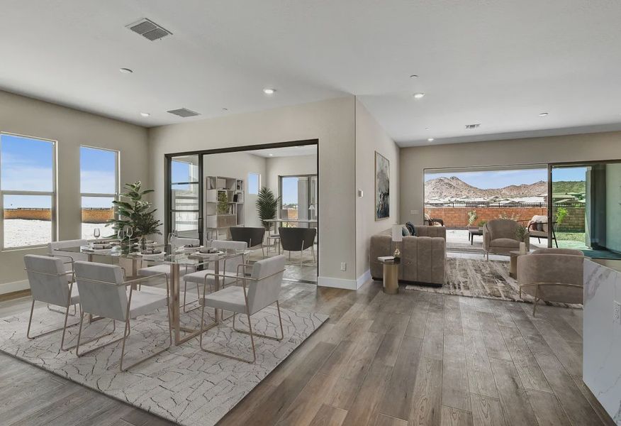 Virtually Staged Ridgecrest Costa Homesite 105 Great Room - 5 of 20