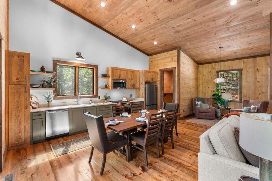 Furnished interior view inside a new home in , Blue Ridge (Image 3).