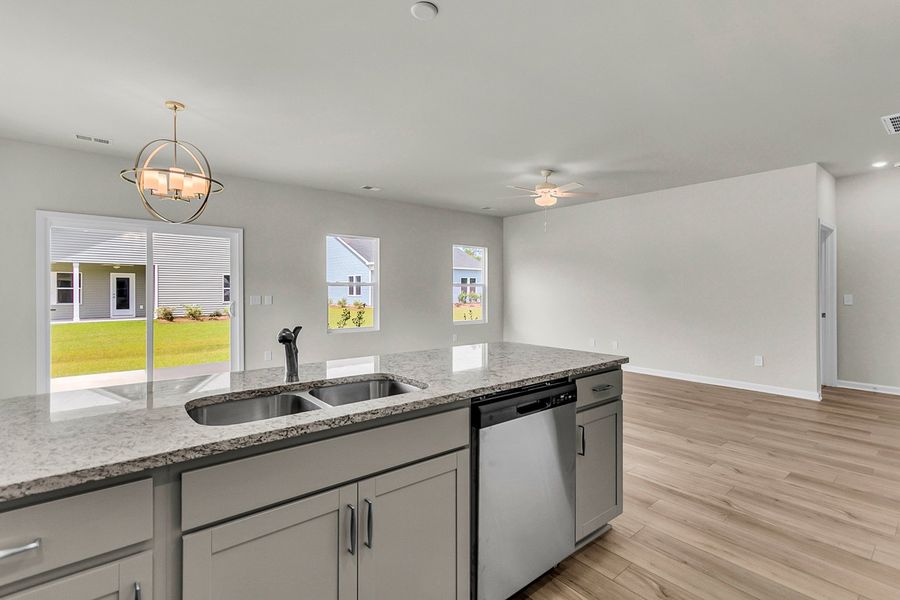 Furnished interior view inside a new home in Fairway Woods at Wyboo, Manning (Image 15).