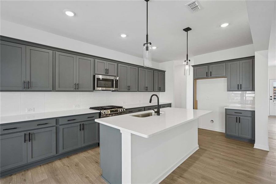Furnished interior view inside a new home in Eastlyn Crossing, Flowery Branch (Image 6).