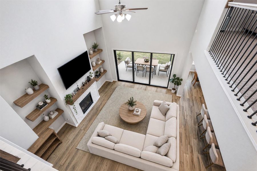 Furnished interior view inside a new home in Westland Ranch, League City (Image 14).