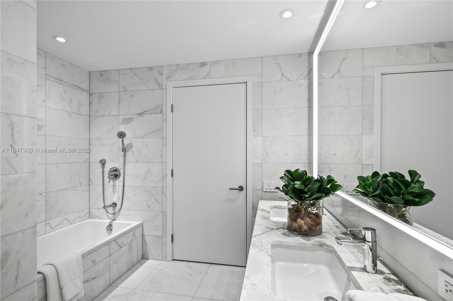 Furnished interior view inside a new home in , Miami Beach (Image 27). Furnished interior view inside a new home in , Miami Beach (Image 27).