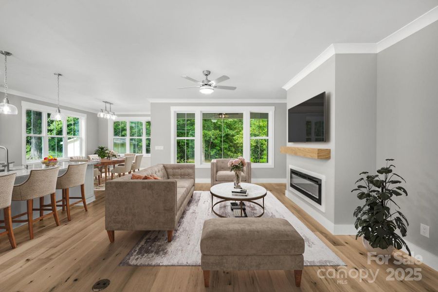 ML Living area virtually staged