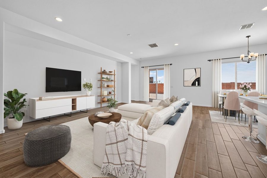 Furnished interior view inside a new home in Combs Ranch, San Tan Valley (Image 5).