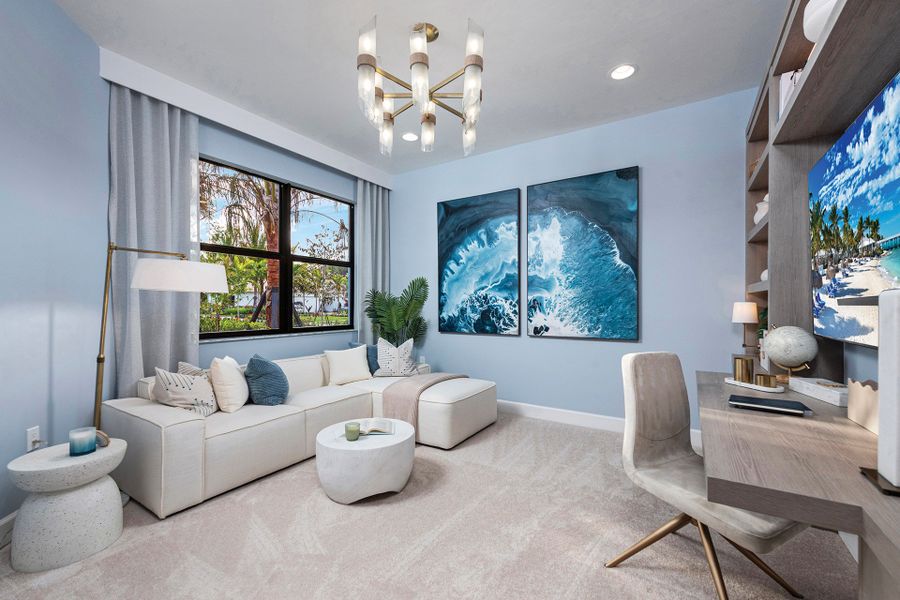 Representative furnished interior of a home built from the Tortuga by GL Homes in Valencia Harbor (55+), Fort Myers (Image 6).