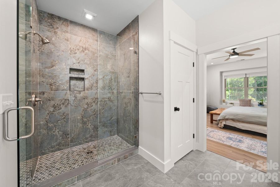 Walk-in Tile Shower Walk-in Tile Shower
