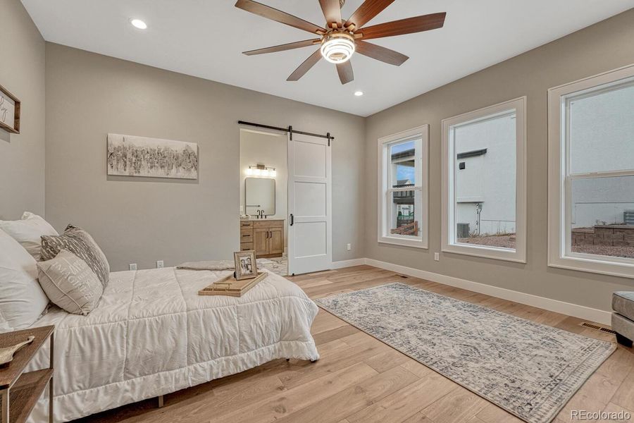 Furnished interior view inside a new home in , Colorado Springs (Image 17).