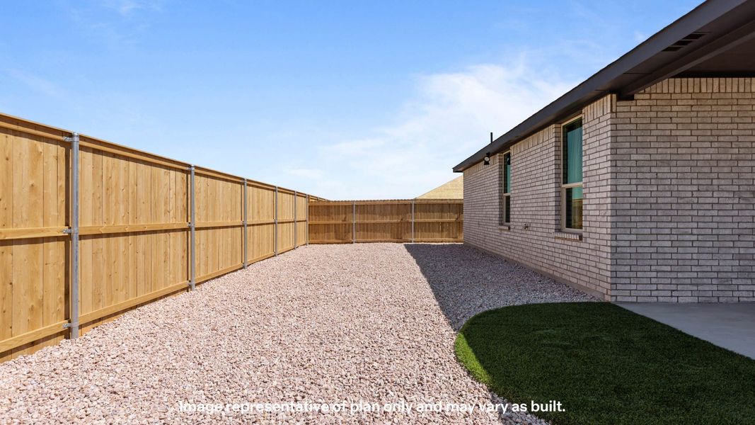 Exterior details and patio area of a home in Homestead at Parks Bell Ranch, Odessa (Image 3).