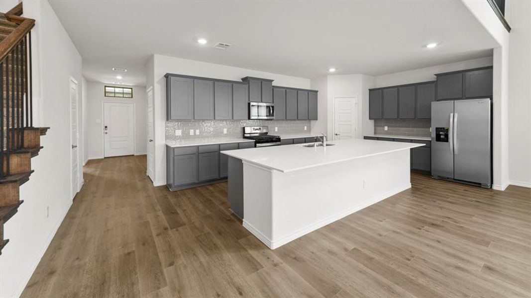 Furnished interior view inside a new home in Lilybrooke at Legacy Hills, Celina (Image 10). Furnished interior view inside a new home in Lilybrooke at Legacy Hills, Celina (Image 10).