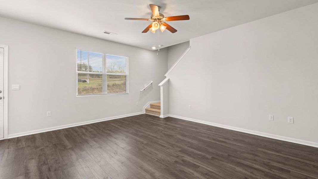 Representative unfurnished interior of a home built from the Ansley by D.R. Horton in Byrd Village, Graniteville (Image 16).