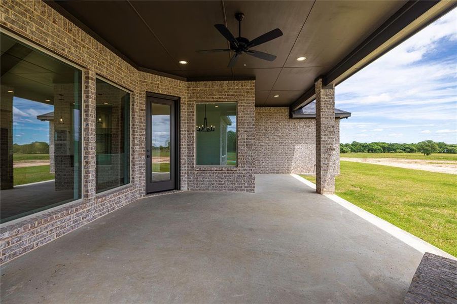 View of patio / terrace with ceiling fan View of patio / terrace with ceiling fan
