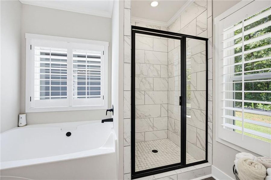 Furnished interior view inside a new home in , Dallas (Image 33).