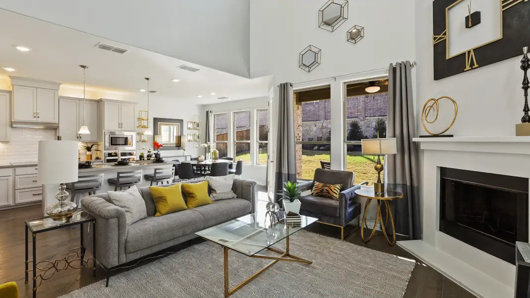 Representative furnished interior of a home built from the Hickory by DRB Homes in Brookewater, Rosenberg (Image 6).