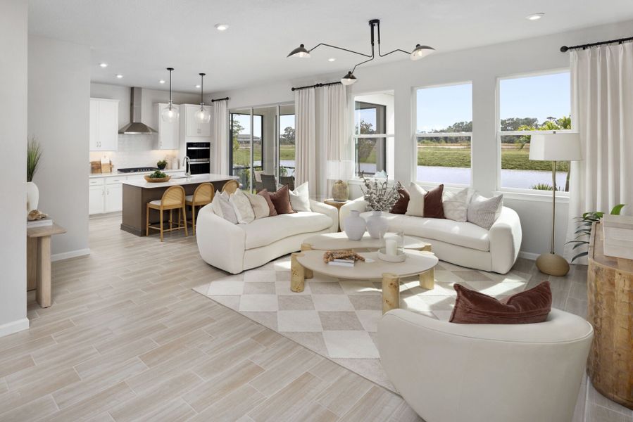 Representative furnished interior of a home built from the Woodruff by Mattamy Homes in Pasadena Ridge, Zephyrhills (Image 6).
