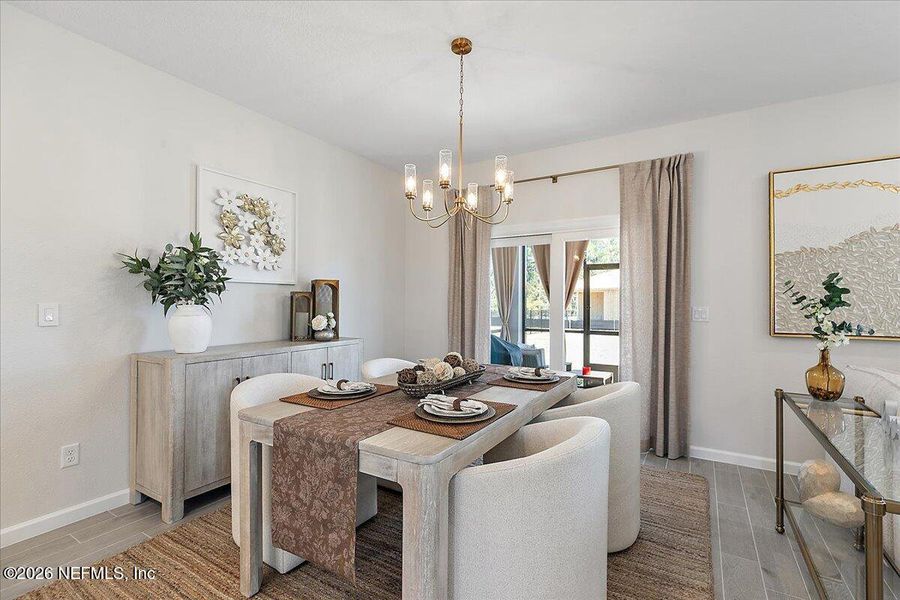 Furnished interior view inside a new home in Edenbrooke at Hyland Trail | 55+, Green Cove Springs (Image 9).