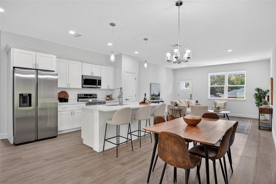 Furnished interior view inside a new home in , Citrus Springs (Image 7).