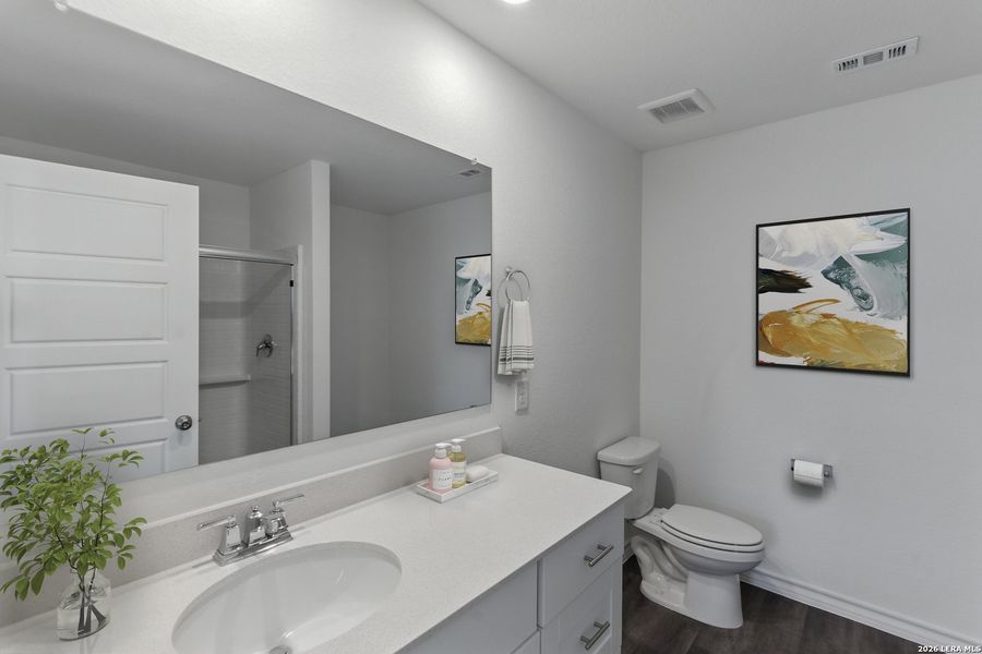 Furnished interior view inside a new home in The Overlook at Creekside, New Braunfels (Image 8).
