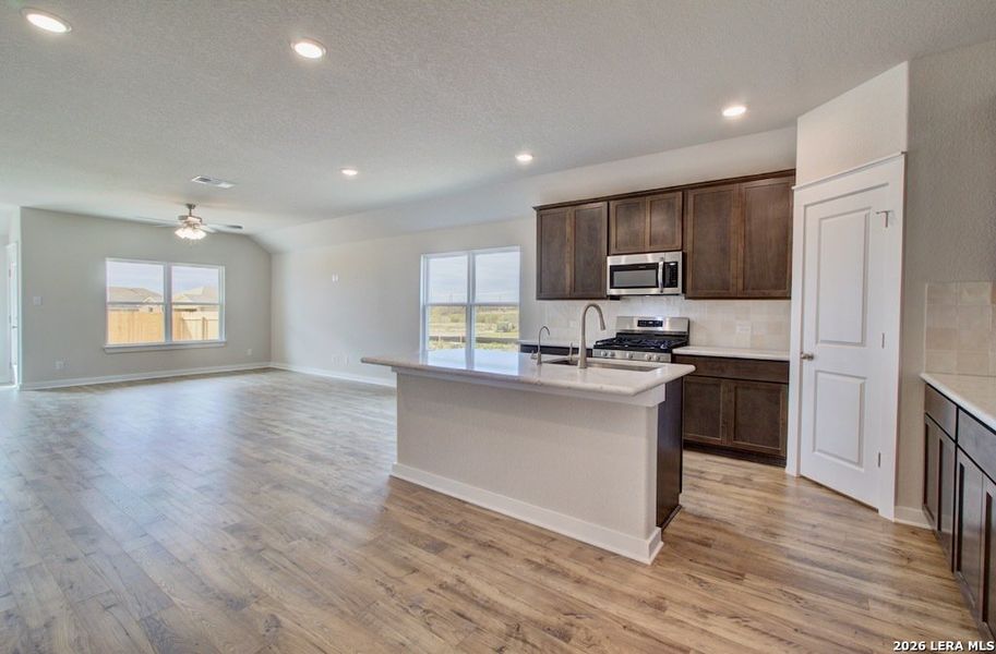 Furnished interior view inside a new home in Prairie Green, Converse (Image 3).