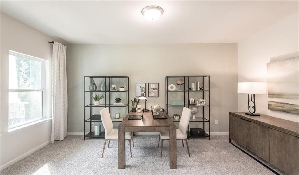 Furnished interior view inside a new home in Preserve at Mountain Creek, Pendergrass (Image 12). Furnished interior view inside a new home in Preserve at Mountain Creek, Pendergrass (Image 12).