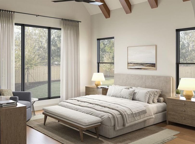 Furnished interior view inside a new home in , Dallas (Image 5).