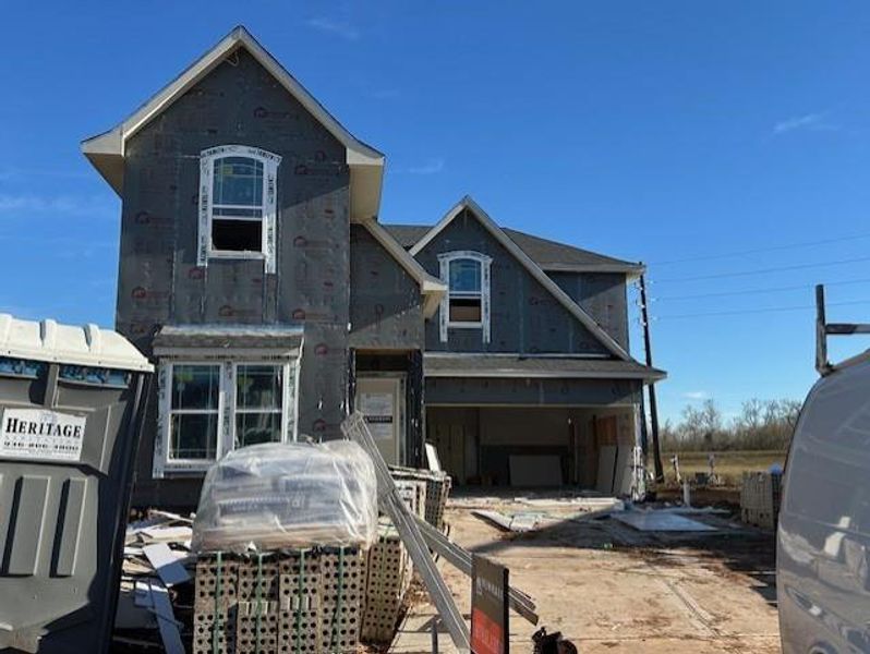In-progress construction of a new home in , Missouri City, TX (Image 7).