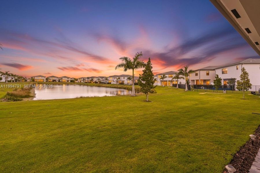 Backyard lakeview facing west