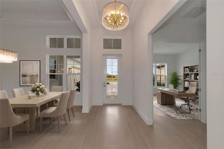 Furnished interior view inside a new home in , Sarasota (Image 16).