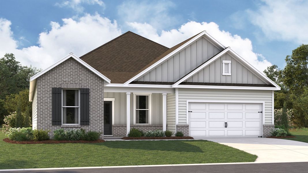 Representative exterior photo of a completed home built from the Mason by D.R. Horton in Hedge Rose, Somerville, TN (Image 2).