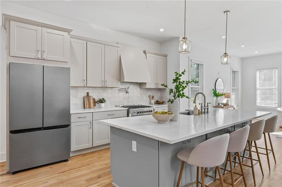 Furnished interior view inside a new home in , Atlanta (Image 9).