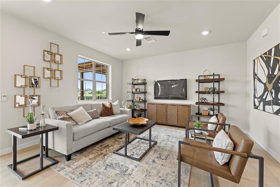 Furnished interior view inside a new home in The Tribute, The Colony (Image 22). Furnished interior view inside a new home in The Tribute, The Colony (Image 22).