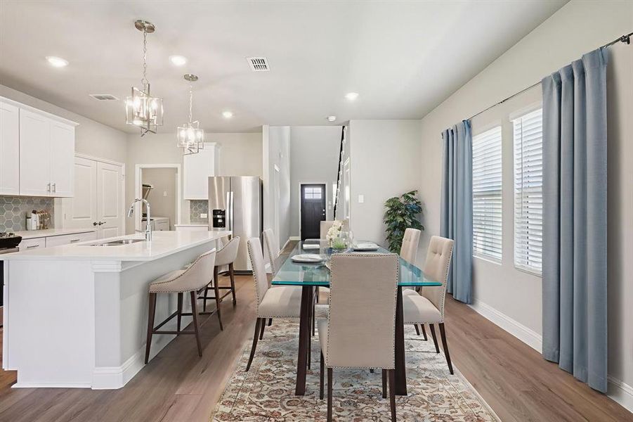 Furnished interior view inside a new home in Simpson Crossing - Spring Series, McKinney (Image 14).