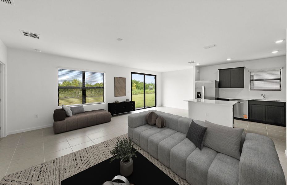 Furnished interior view inside a new home in Caloosa Cove, Labelle (Image 12).