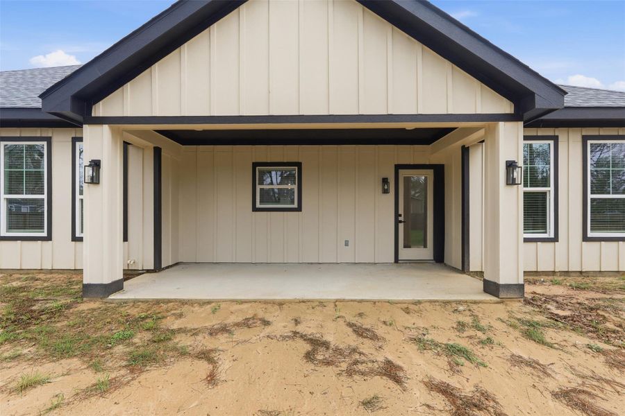 Back porch measures 19x8