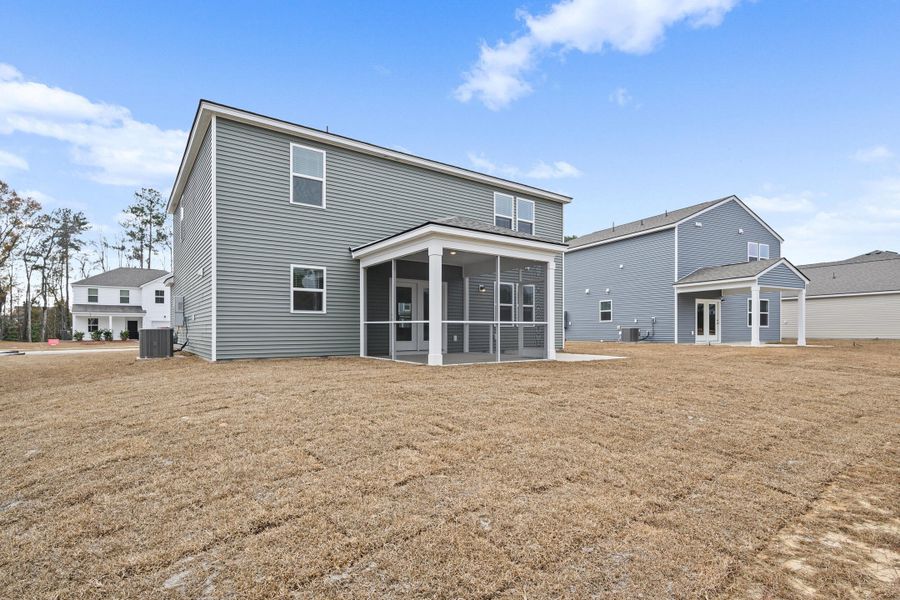 Exterior details and patio area of a home in Nexton, Summerville (Image 24).
