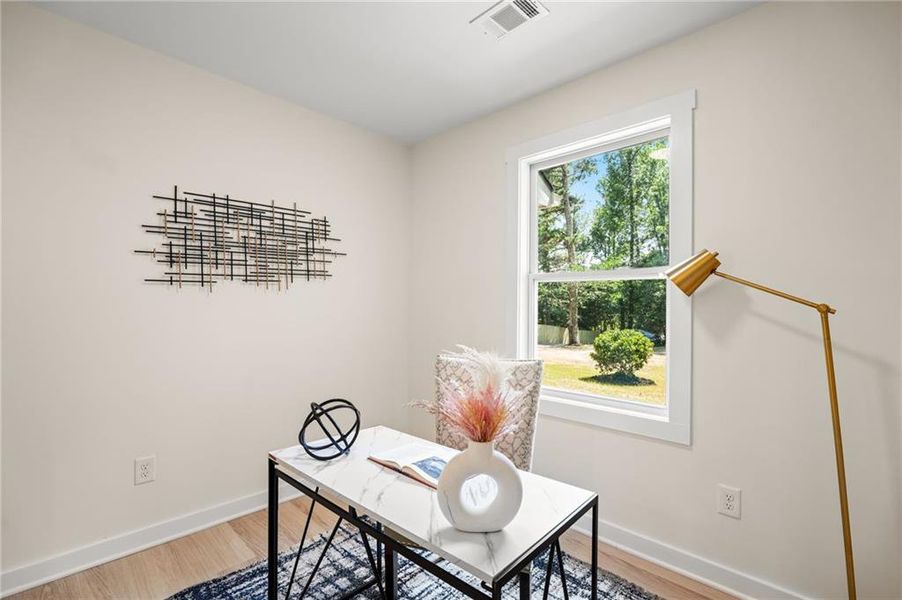 Furnished interior view inside a new home in , Loganville (Image 16). Furnished interior view inside a new home in , Loganville (Image 16).