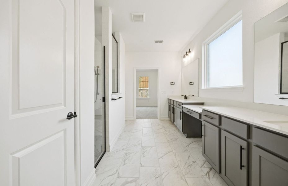 Representative furnished interior of a home built from the Ferris by Pulte Homes in Corley Farms, Boerne (Image 9).