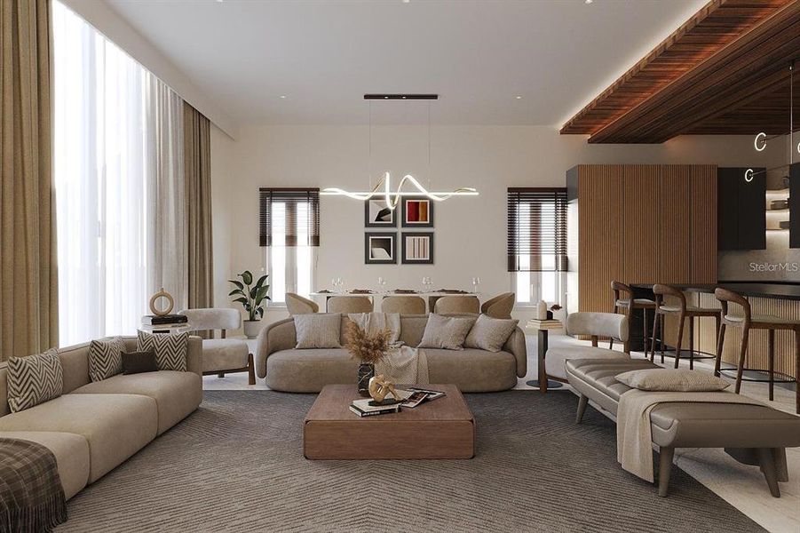 Furnished interior view inside a new home in , Ocala (Image 4). Furnished interior view inside a new home in , Ocala (Image 4).