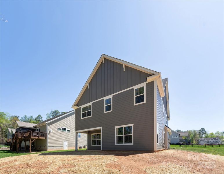 Exterior details and patio area of a home in , Hickory (Image 4).