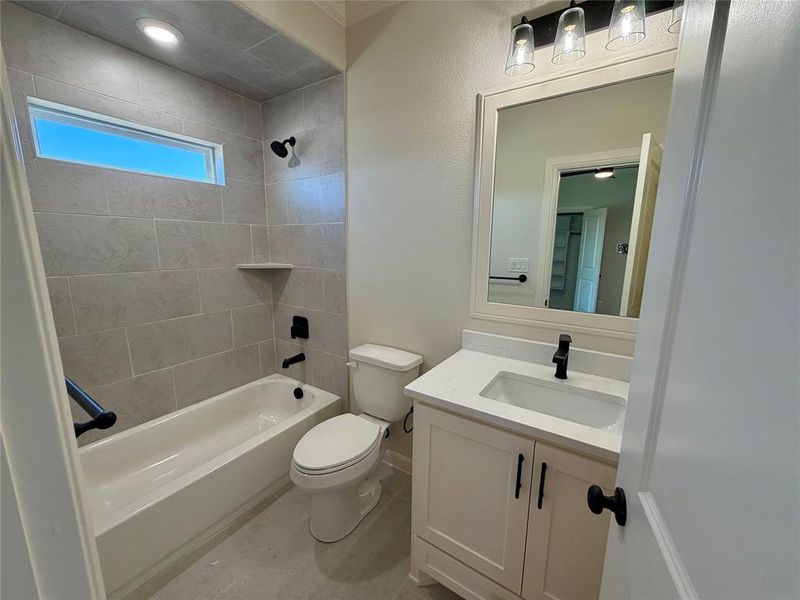 Full bath with vanity and bathtub / shower combination Full bath with vanity and bathtub / shower combination