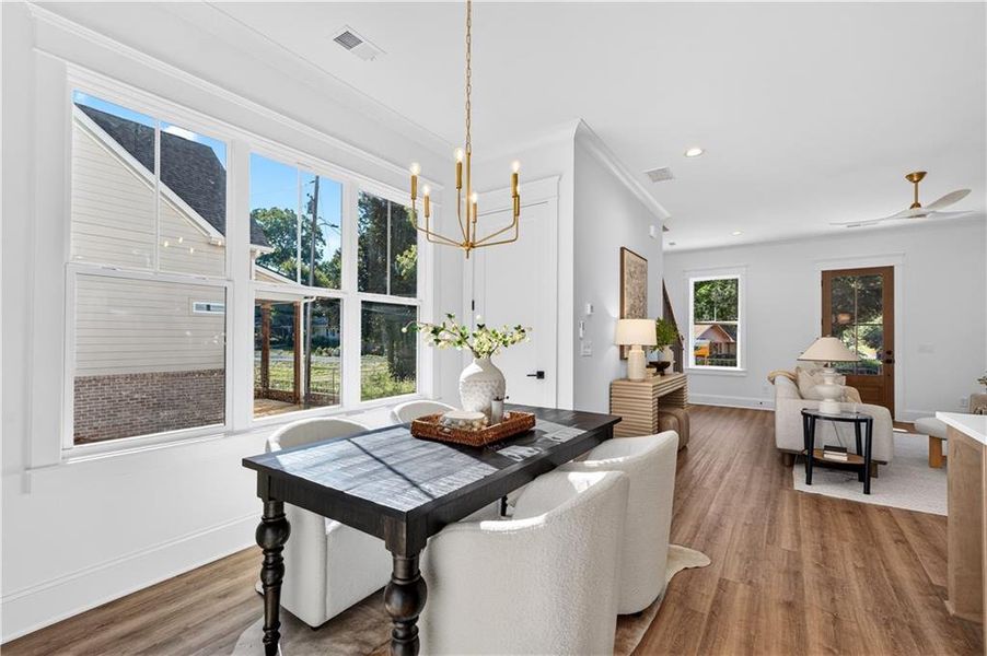Furnished interior view inside a new home in , Marietta (Image 16).