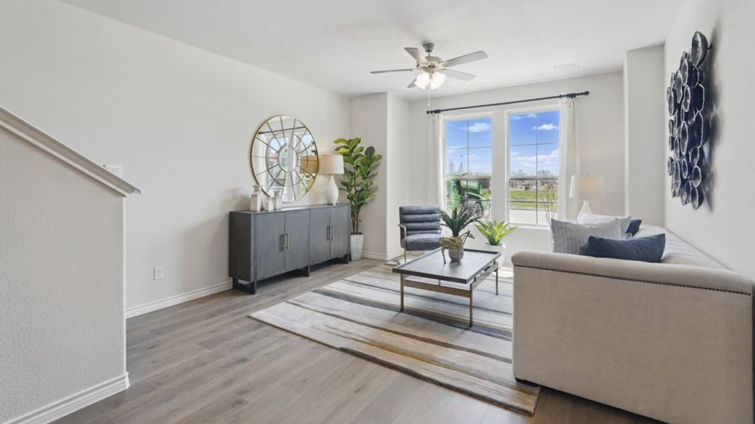 Representative furnished interior of a home built from the Adams by D.R. Horton in Liberty Crossing, Royse City (Image 16). Representative furnished interior of a home built from the Adams by D.R. Horton in Liberty Crossing, Royse City (Image 16).