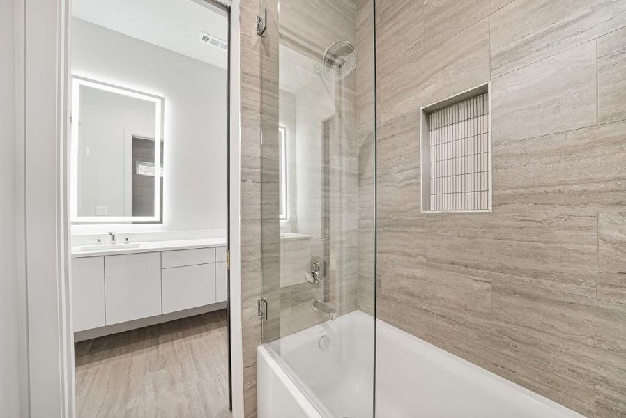 Furnished interior view inside a new home in , Decatur (Image 39).