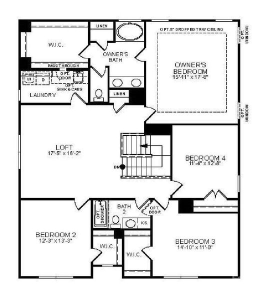 Second floor layout