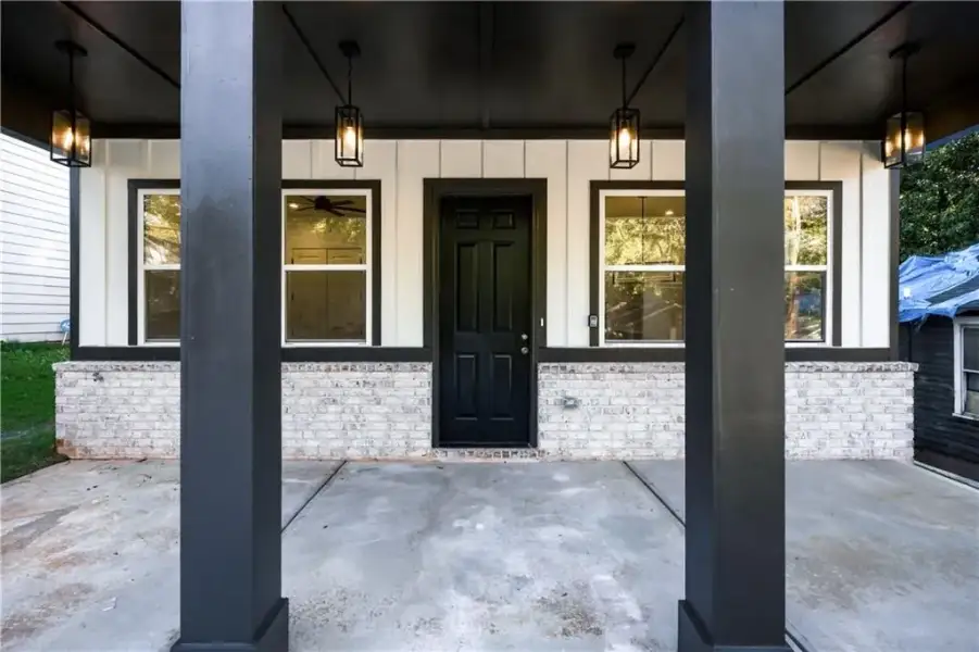 Exterior details and patio area of a home in , Atlanta (Image 26).