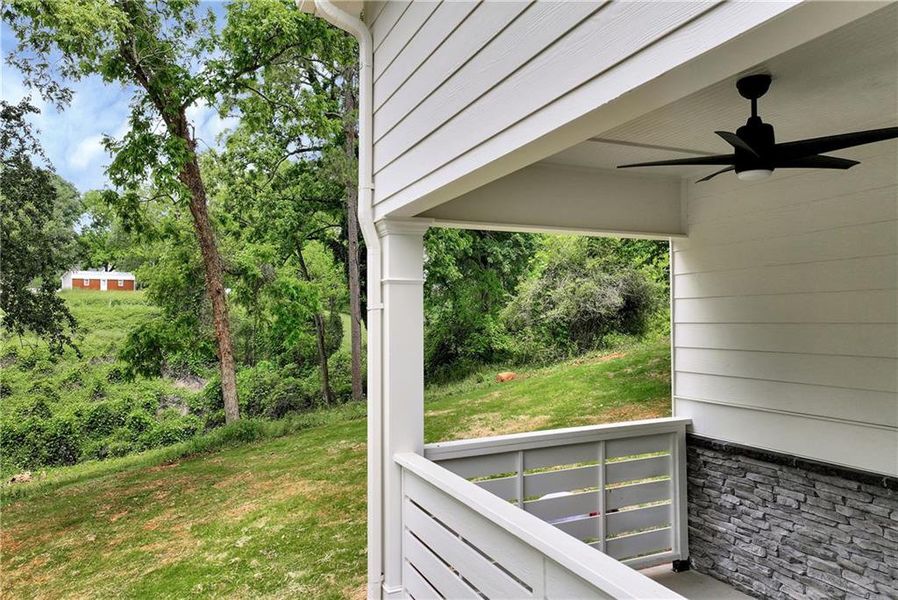 Exterior details and patio area of a home in , Commerce (Image 4).