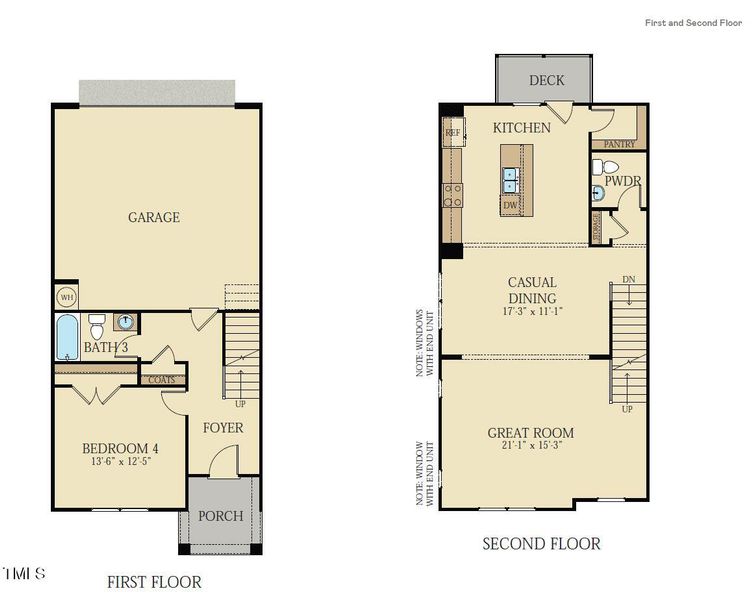 Bradley Floorplan 1st and 2nd