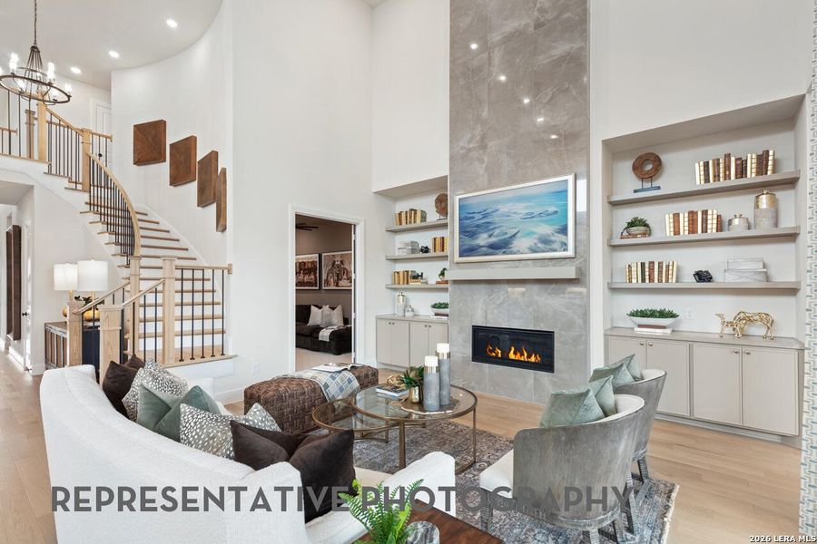 Furnished interior view inside a new home in Hallie's Cove, Schertz (Image 24).
