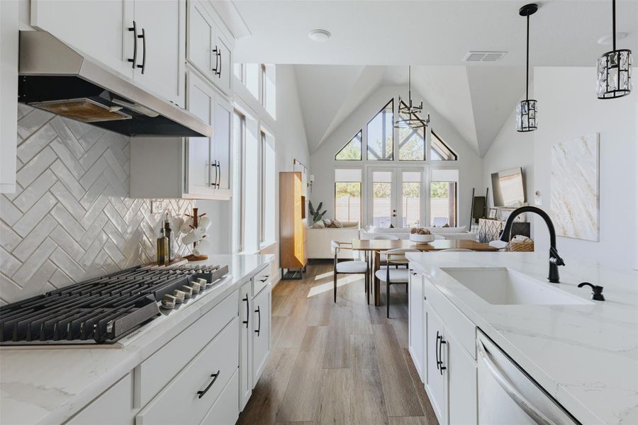 open concept kitchen