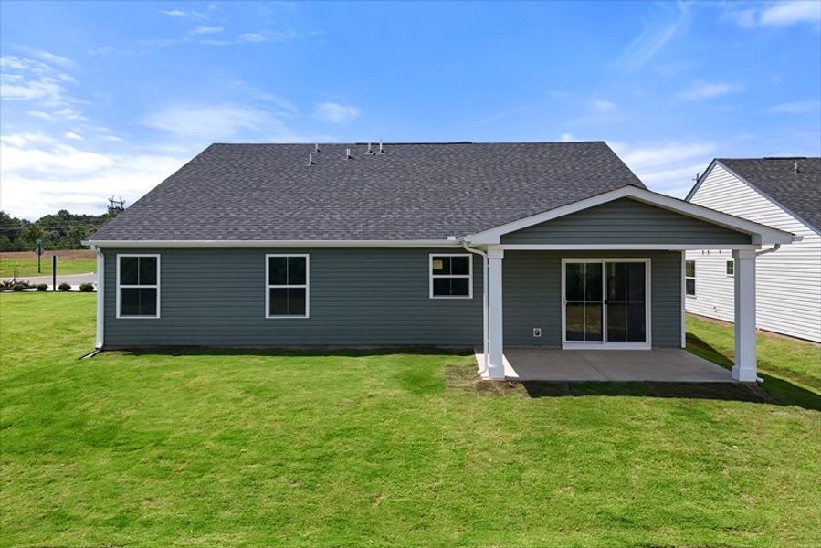 Front exterior of a new home in Claiborne Ridge, Landrum, SC, highlighting curb appeal (Image 2).