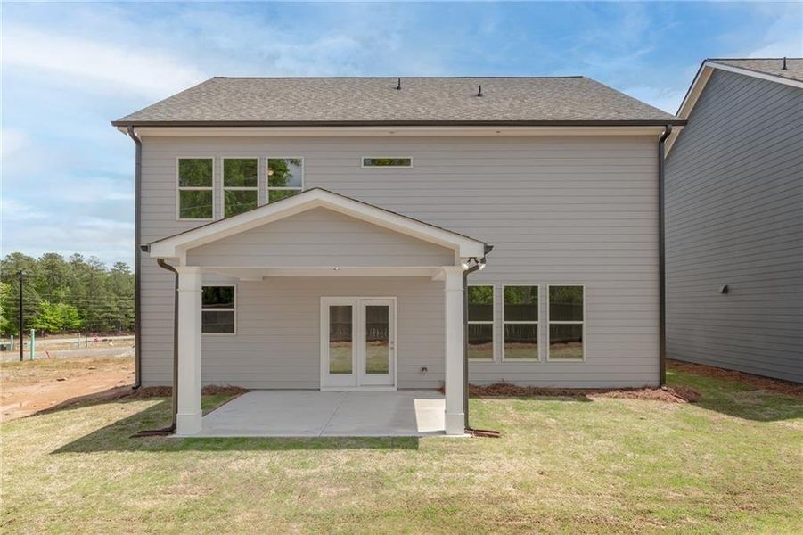 Exterior details and patio area of a home in , Buford (Image 3). Exterior details and patio area of a home in , Buford (Image 3).